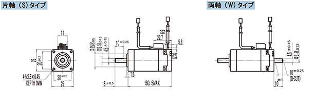 外形図　－　モータ