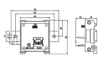 USB-RS485 変換ユニット（型式：ST-USBRS485）